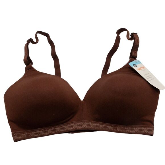 Warner's Other - Warner's 34C Wireless Lightly Lined Comfort Bra Brown Smooth Everyday Support